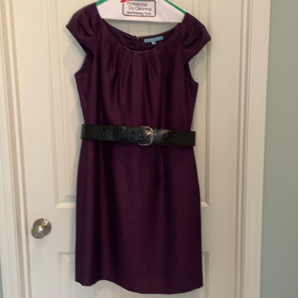 Cute cap sleeve dress with belt